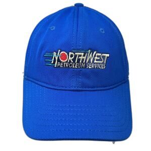 Ivory Baseball Cap Blue One Size Northwest Petroleum Services Embroidered Hat